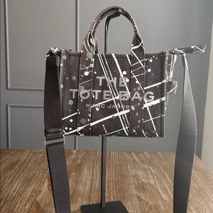 Marc Jacobs Black and White Splatter Tote